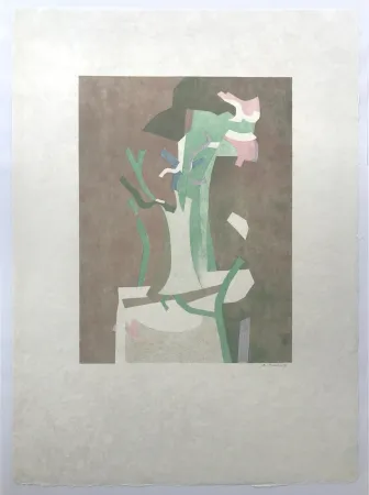 Litografia Beaudin - Fleurs II