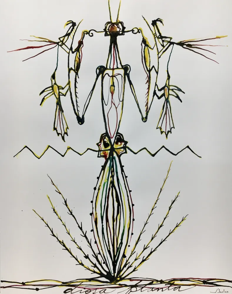 Serigrafia Bedia - Dama Mantis