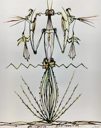 Serigrafia Bedia - Dama Mantis