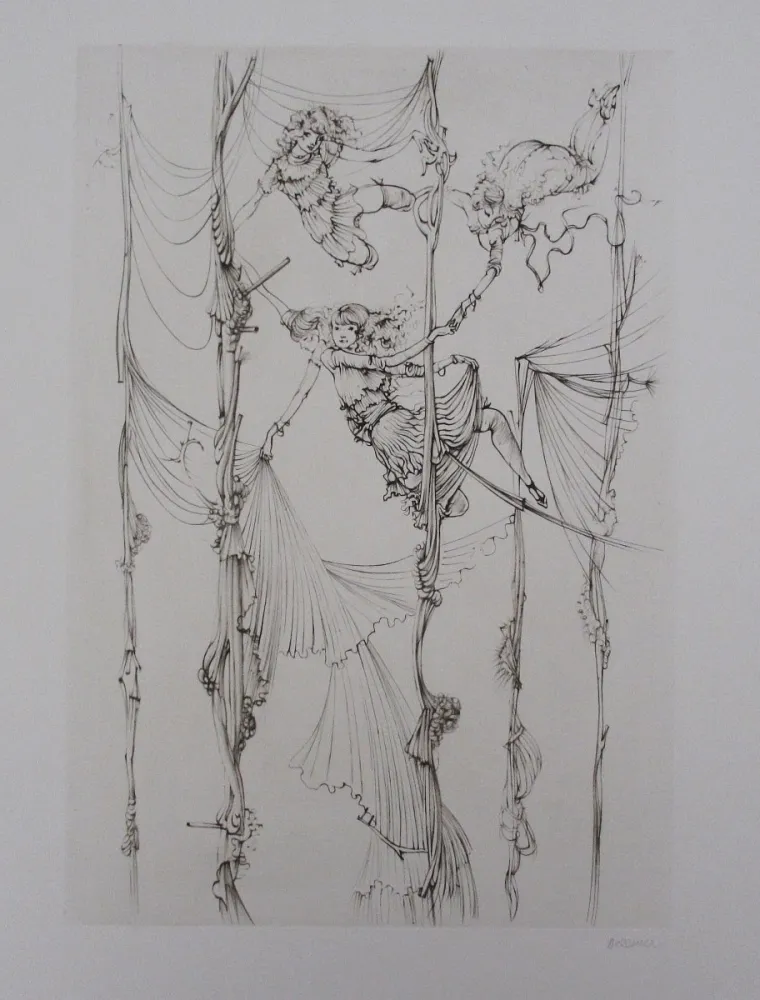 Água-Forte E Água-Tinta Bellmer - Acrobates