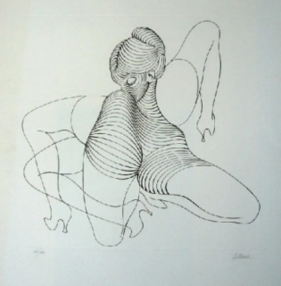 Água-Forte Bellmer - Cephalopode double