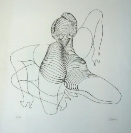 Água-Forte Bellmer - Cephalopode double