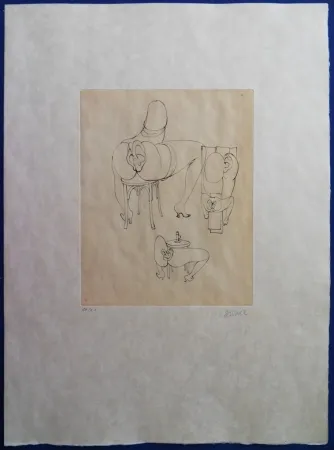 Gravura Bellmer - Elle s'est assise