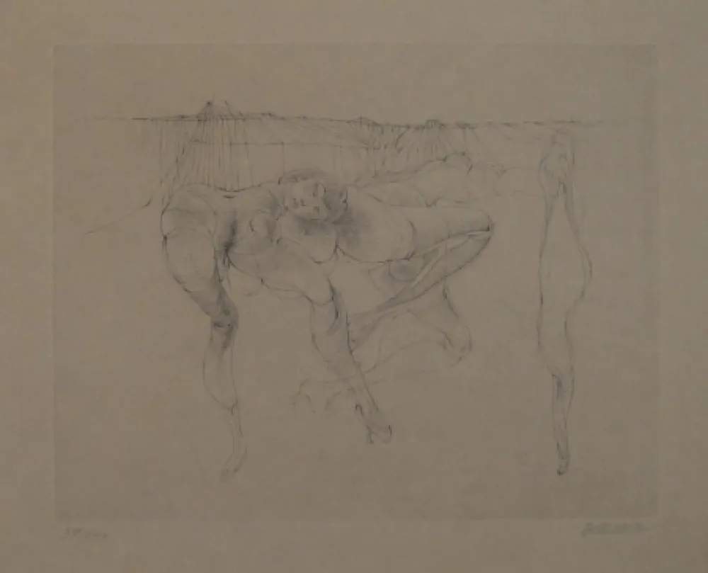 Gravura Bellmer - Erotische Szene