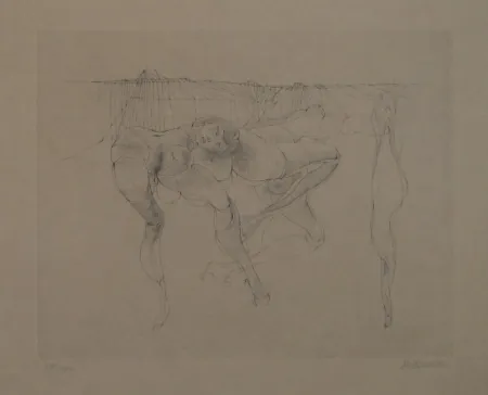 Gravura Bellmer - Erotische Szene