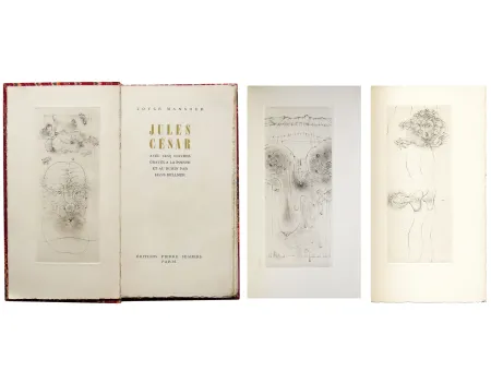 Livro Ilustrado Bellmer - Joyce MANSOUR. JULES CÉSAR. Avec 5 gravures de Hans Bellmer (1955)