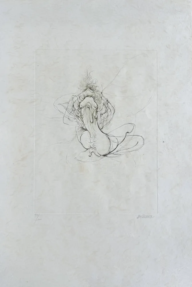 Água-Forte Bellmer - La bataille (D. 118)