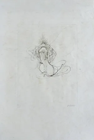 Água-Forte Bellmer - La bataille (D. 118)