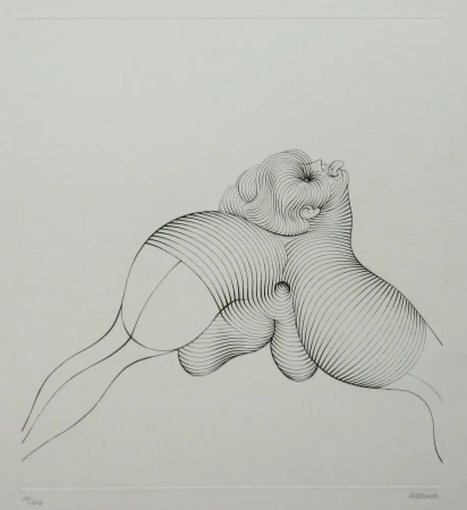 Água-Forte Bellmer - La Céphalopode