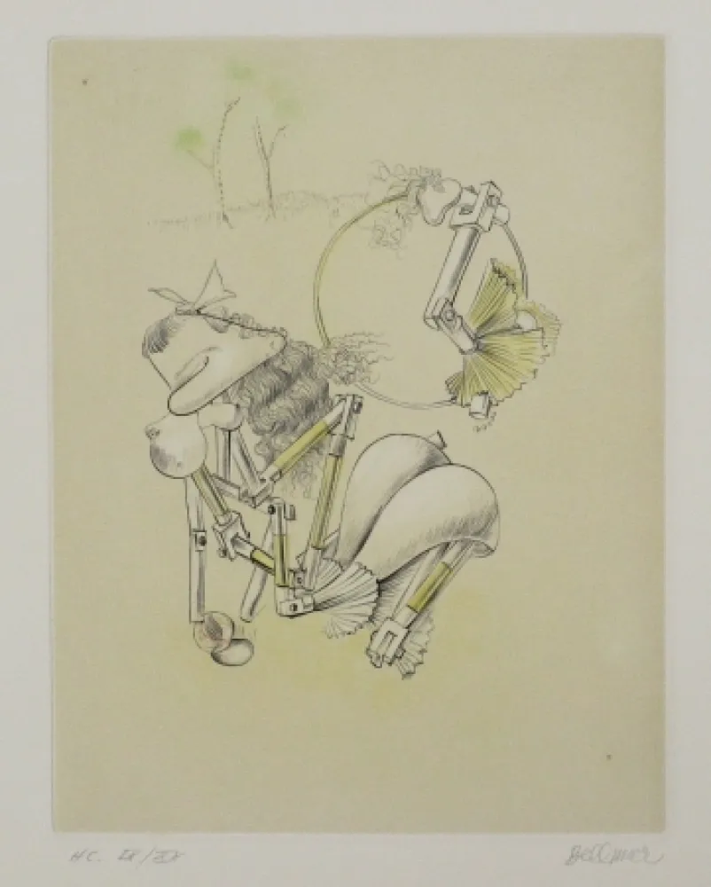 Água-Forte E Água-Tinta Bellmer - La Mitrailleuse