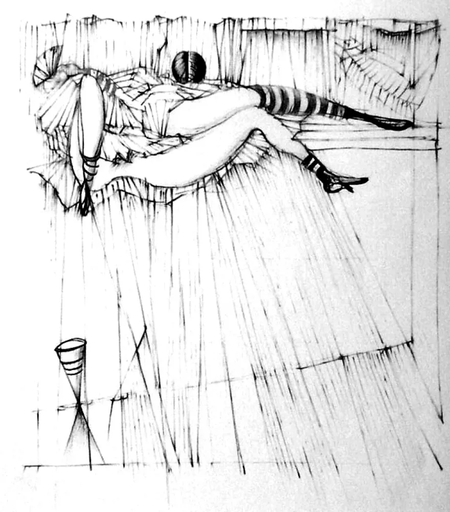 Água-Forte Bellmer - La toupies