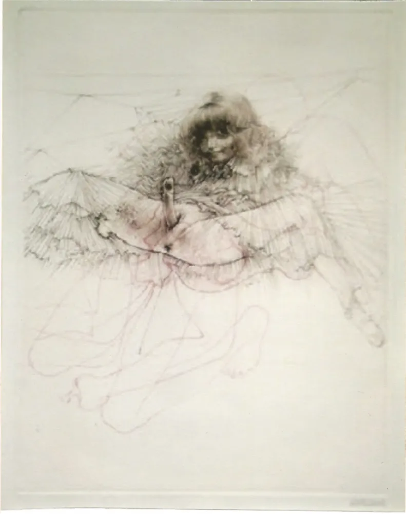 Água-Tinta Bellmer - L'aigle mademoiselle