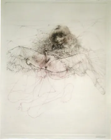 Água-Tinta Bellmer - L'aigle mademoiselle