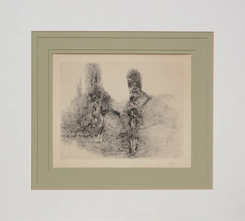 Gravura Bellmer - Le Vermoulu et le Plissé