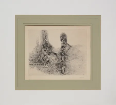 Gravura Bellmer - Le Vermoulu et le Plissé