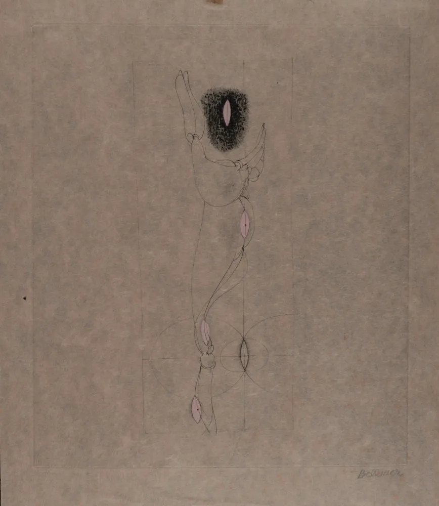 Gravura Bellmer - Les Marionettes, 1969 - Hand-signed