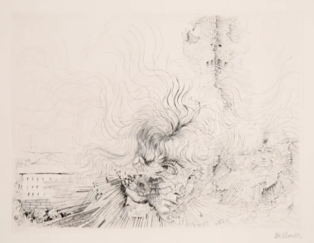 Gravura Bellmer - Les Milles en Feu 