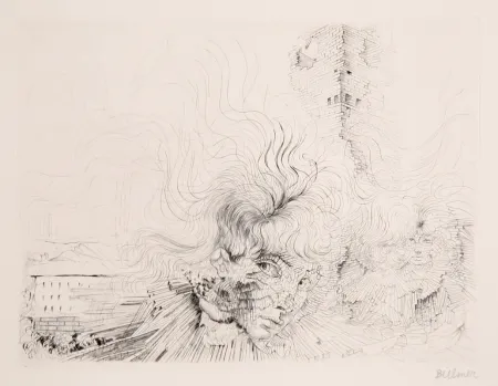Gravura Bellmer - Les Milles en Feu 