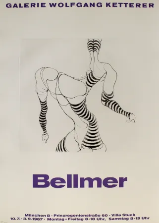 Gravura Bellmer - Liegende in Strümpfen