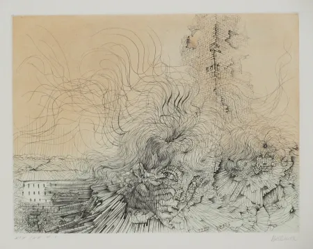 Água-Forte E Água-Tinta Bellmer - L'incendie