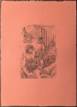 Água-Forte Bellmer - L'incendie