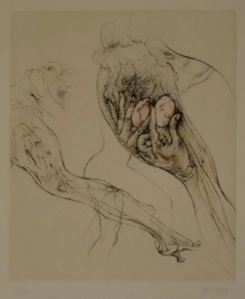 Água-Forte Bellmer - L'Oeuf