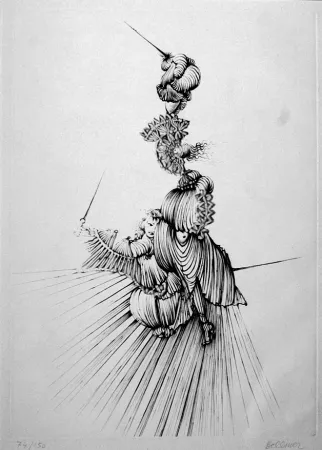 Água-Forte Bellmer - Miroir de Songes