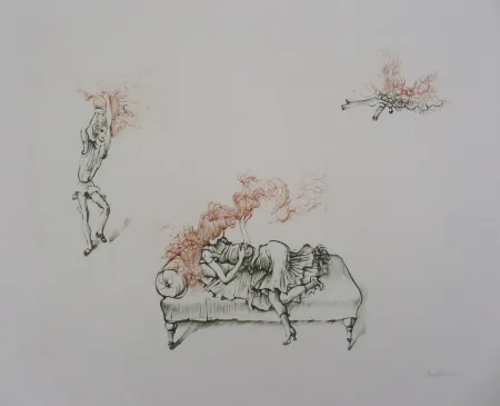 Gravura Bellmer - Miroir des songes Pl.12