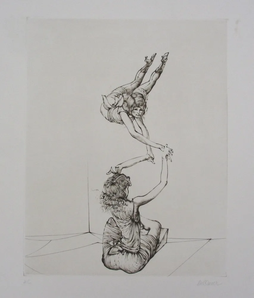 Gravura Bellmer - Miroir des songes Pl.6