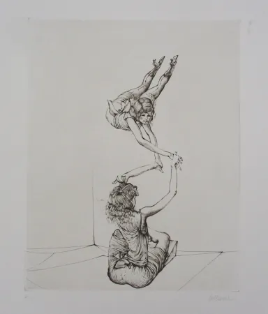 Gravura Bellmer - Miroir des songes Pl.6