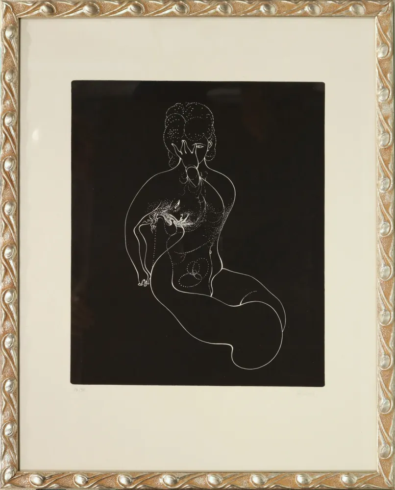 Água-Forte Bellmer - Nudo immobile