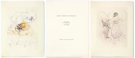 Livro Ilustrado Bellmer - PETIT TRAITÉ DE MORALE. 10 gravures en couleurs signées (Visat 1968)