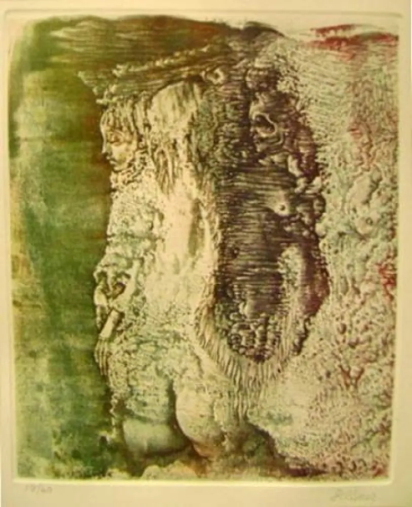 Gravura Bellmer - Petite fille et la mort