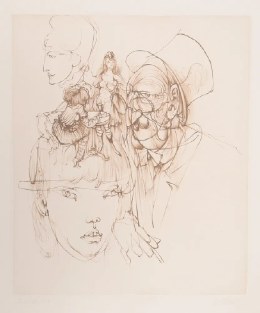 Gravura Bellmer - Untitled (from Alice in Wonderland)