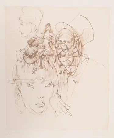 Gravura Bellmer - Untitled (from Alice in Wonderland)