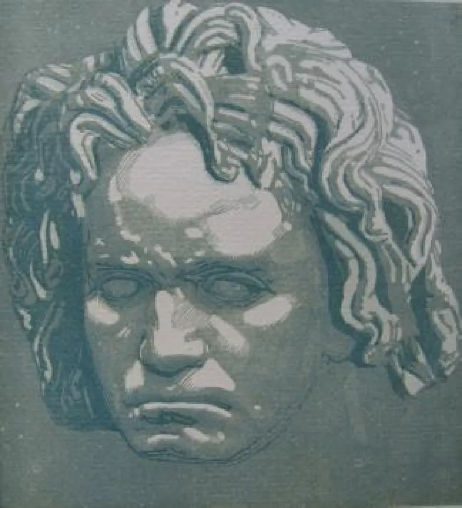 Xilogravura Beltrand - Beethoven