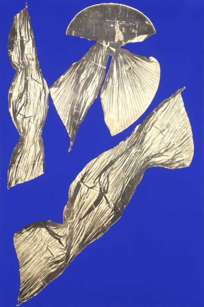 Litografia Benglis - Dual Nature (Blue) I