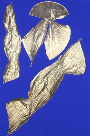 Litografia Benglis - Dual Nature (Blue) I