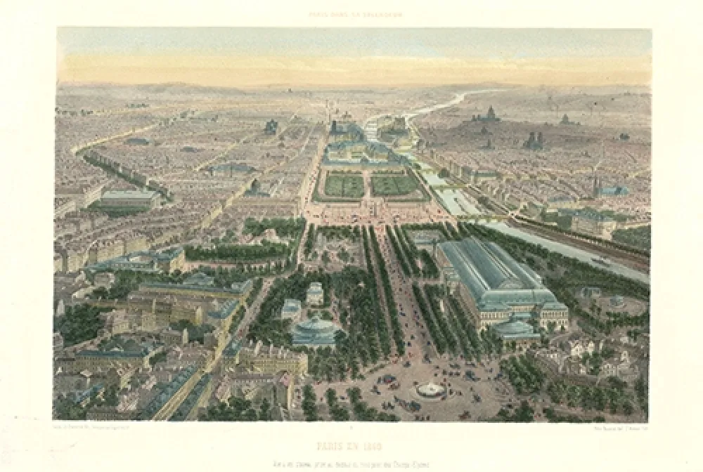 Litografia Benoist - Paris en 1860