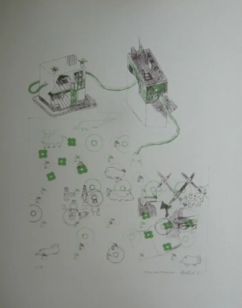 Litografia Bertholo - Sans titre