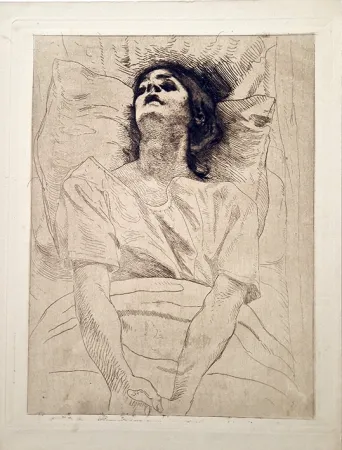 Água-Forte Besnard - La morte