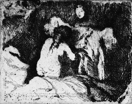 Água-Forte Besnard - Le lever