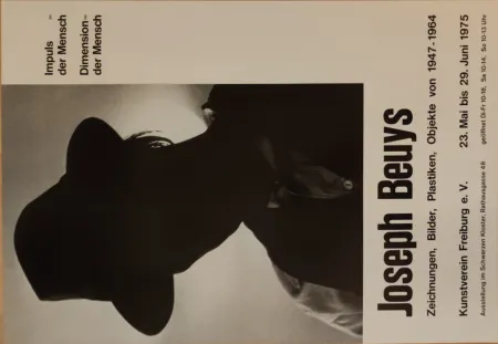 Offset Beuys - Impuls = der Mensch. Dimension = der Mensch. Original-Plakat. 