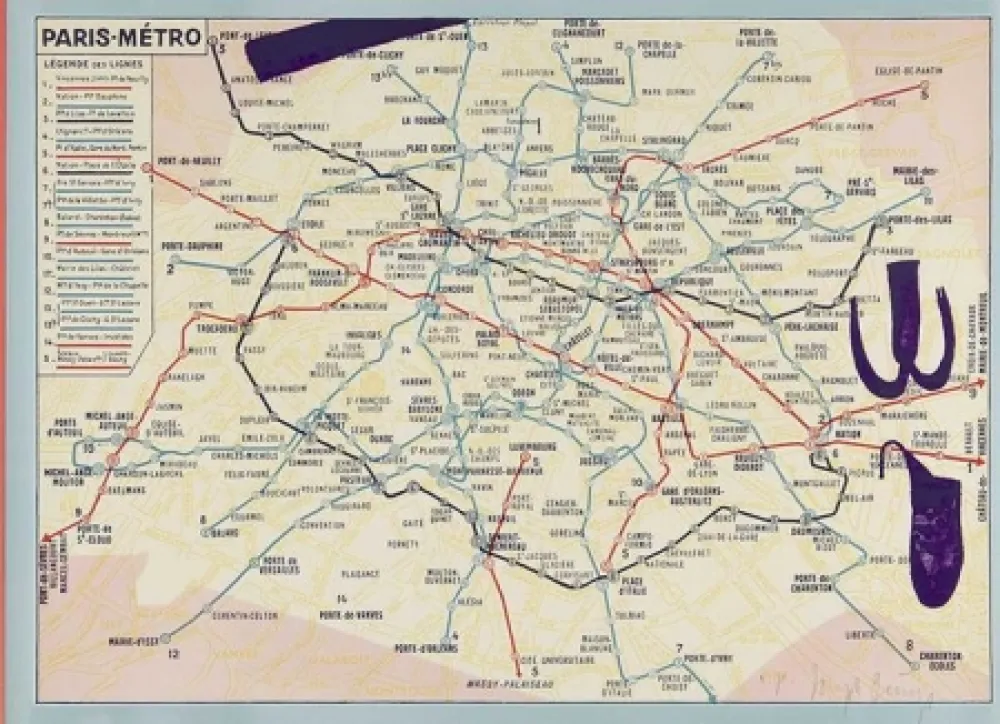 Litografia Beuys - Initiation Gauloise
