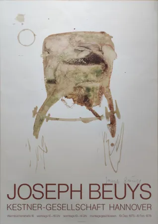 Serigrafia Beuys -  Kestner-Gesellschaft Hannover, 1976. 