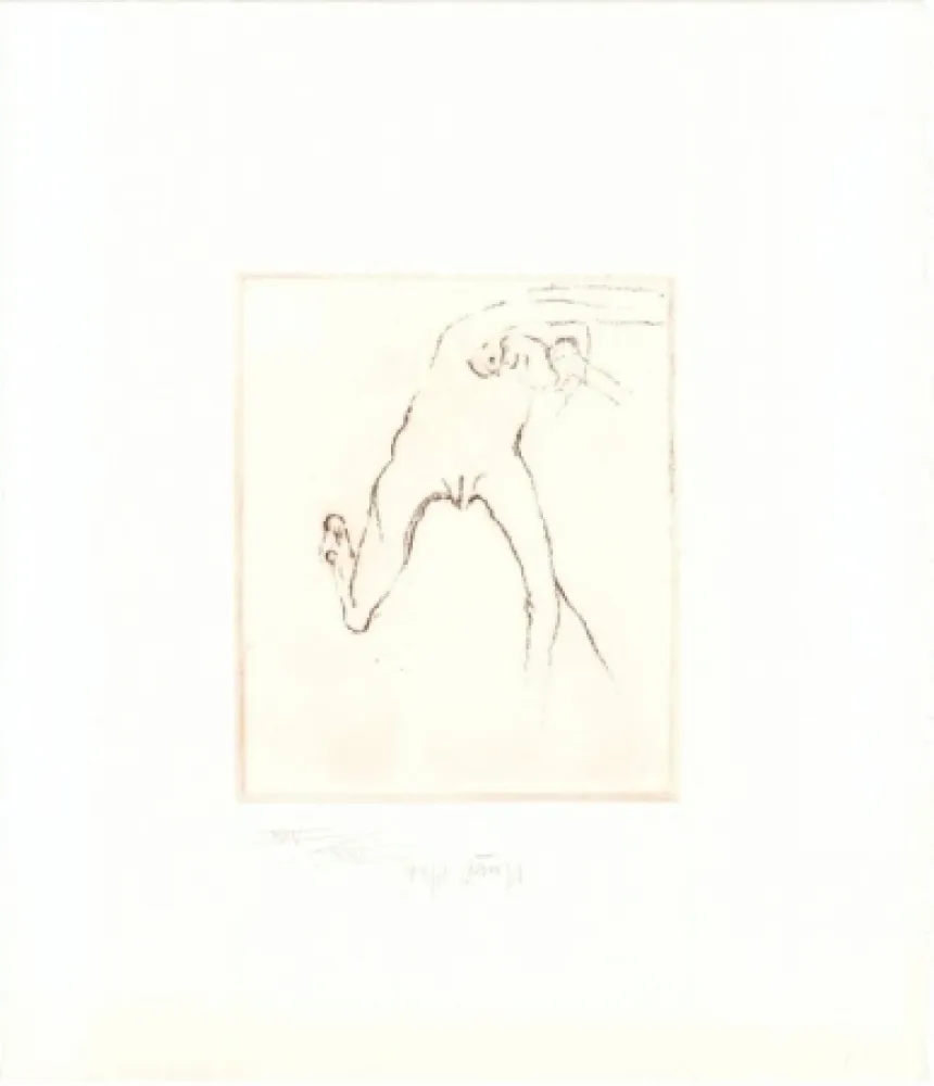 Água-Forte E Água-Tinta Beuys - Schwurhand: Frau rennt weg mit Gehirn 