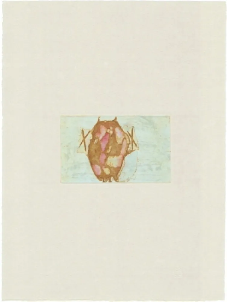 Gravura Beuys - Tränen: Schamanentrommel (grün) 