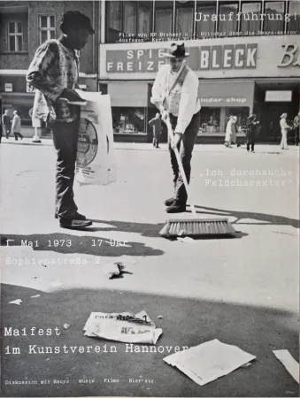 Offset Beuys - „Uraufführung! Filme von KP Brehmer u. J. Böttcher über die Beuys-Aktion 'Ausfegen'
