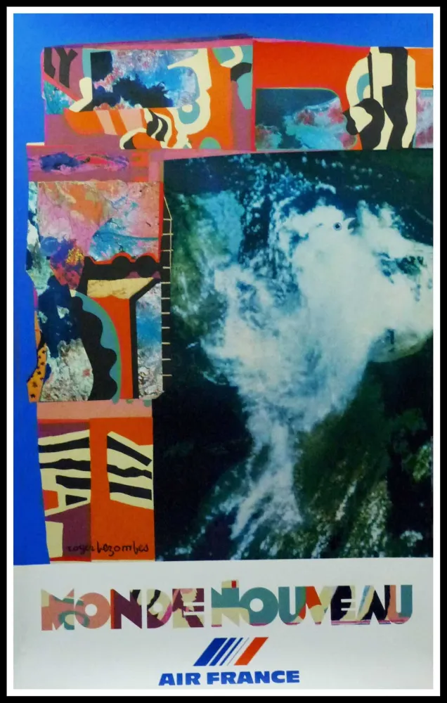 Cartaz Bezombes - AIR FRANCE MONDE NOUVEAU