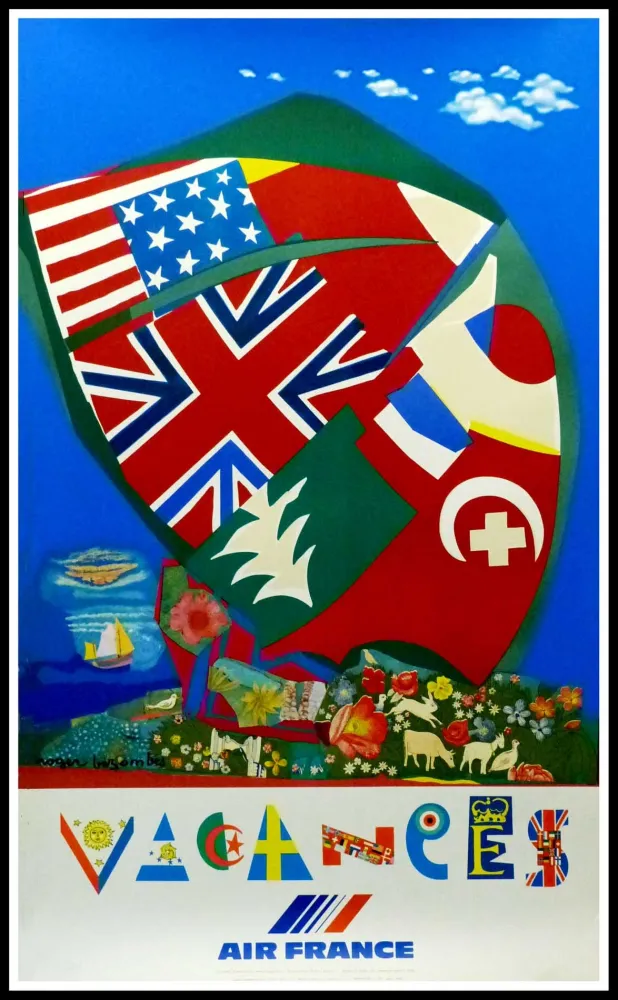 Cartaz Bezombes - AIR FRANCE VACANCES